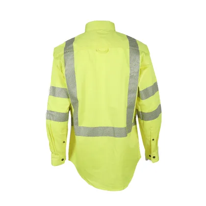 Cotton Hi Vis Flame Retardant Industry Work Shirt