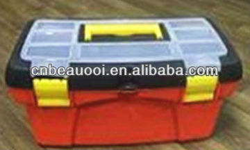 20" Plastic Tool Box with Top Organizer