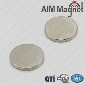 Dia 10mm x 1mm thick NI-Cu-Ni Axial Neodymium Magnets