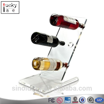 Hot Selling Bar or Kitchen Acrylic Wine bottle Desktop Display Stand