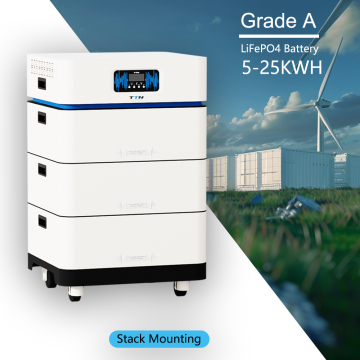 High-Density Stackable LiFePO4 Solar Battery System