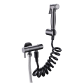 Badezimmer Messing Luxus schwarz Wand WC-Sprühgerät Warm- und Kaltmischer Hand Shattaf Bidet Spray Set