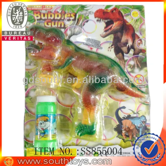B/O dinosaur bubble gun toy