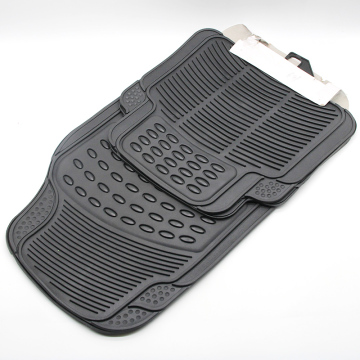 Universeller 4-teiliger graues Auto-Innenbodenmatte Set: Geruchsloser, schweres PVC