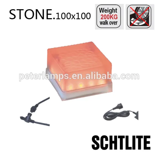 underground light RGB Color Brick Light glass 12V outdoor hot selling