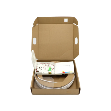 Pre-assembled FTTH 4 Ports SC APC Fiber Optic Box Wall Outlet with Drop Cable