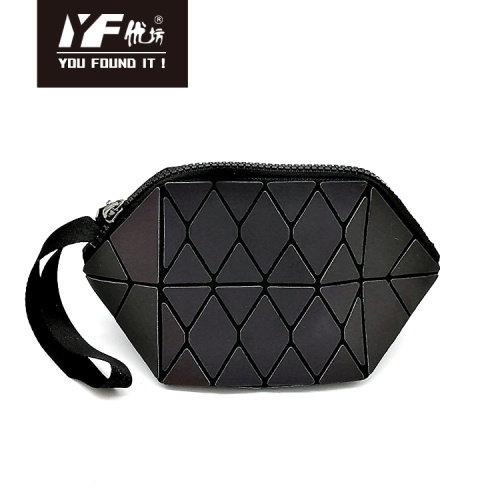 Hand Bag For Girls Cosmetic bag travel portable beauty girl women custom logo black zipper leather makeup storage bag Supplier
