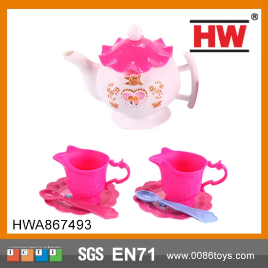 Plastic Pink Princess Tea Set Toys For girls