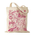 Reusable Canvas Tote Bag With Pockets And Zipper