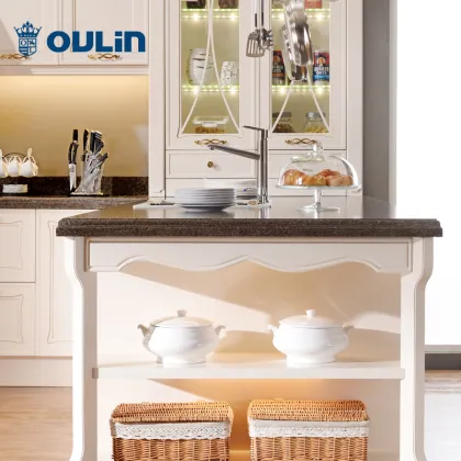 European kitchen cabinets white solid wood storage cabinets kitchen storage