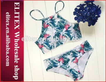 Wholesale Leaf Bohemia Camisole Hot Korean Teen Girl Bikini 2017