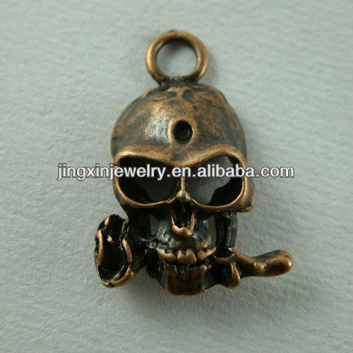 Wholesale Skull Helmet Charms Accessories 3D Scarf Pendants