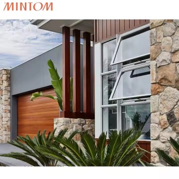 Adjustable Outswing Double Glass Awning Window System with Thermal Break Aluminum Frame