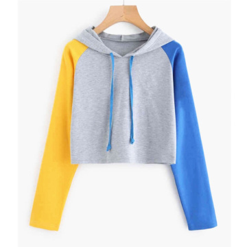 MRMT 2020 Brand New Women's Hoodies Sweatshirts Long Sleeve Color Matching Pullover for Female Short-style Hoodie Sweatshirt