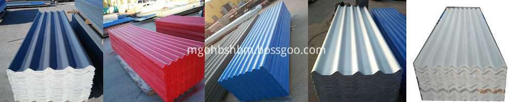 High Strength Anti-corrosion Fiberglass MgO Roof Sheet