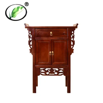 Solid wood table incense table single drawer
