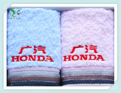 company promotional towel 100% cotton embroider Jacquard towel