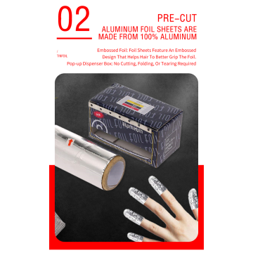 Popular embossed Hairdressing Foil Roll