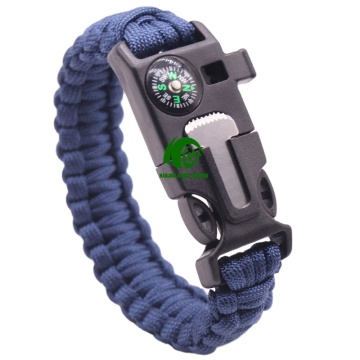 Kango High-Quality Outdoor Survival Multi-Function Compass Knife with Firestarter and Parachute Bracelet
