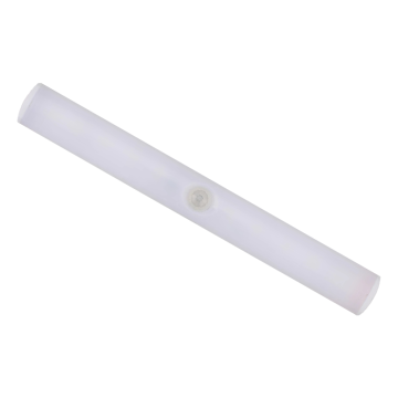 Custom Long Strip White LED Motion Sensor Cabinet Light for Room Corners, 1W Battery-Powered Nightlight