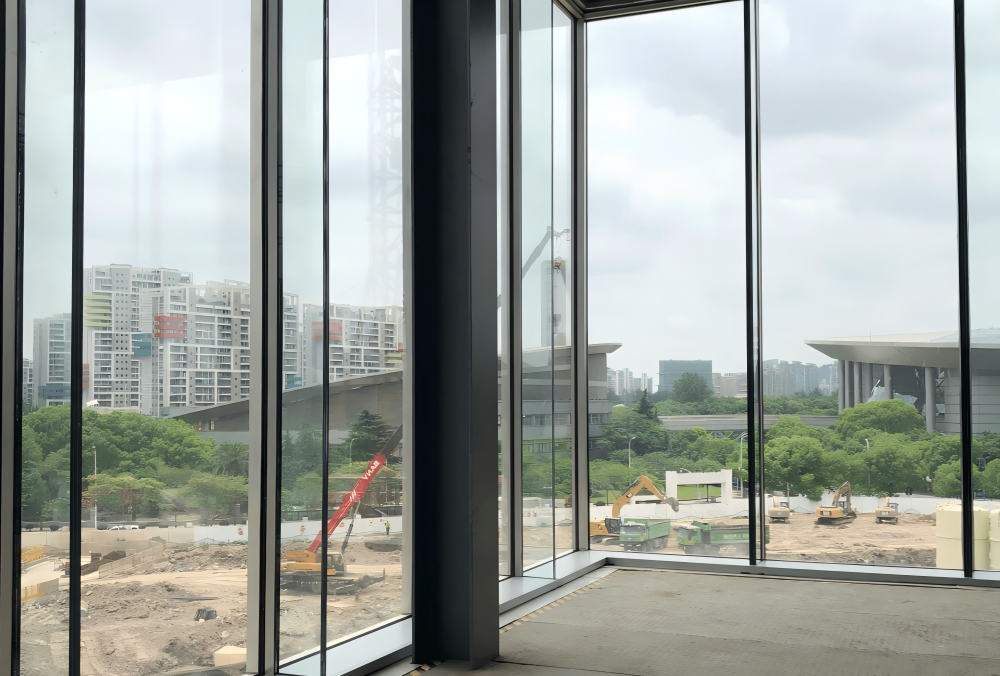 Curtain wall transparent laminated safety glass