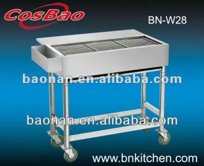 Economical S/S Charcoal Barbecue grill/Cart