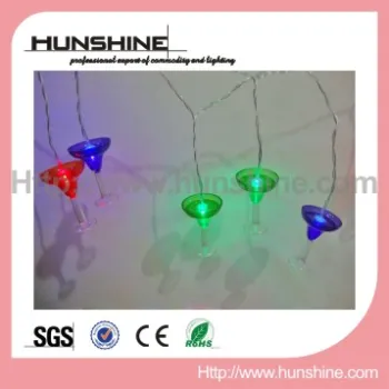 wine glass led festival decorative lights