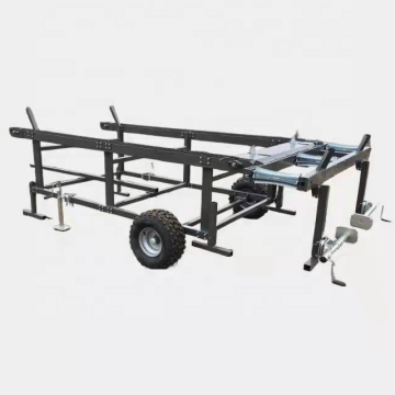 Towable Wood Log Transfer Deck for Firewood Processor Log Splitter Feeding