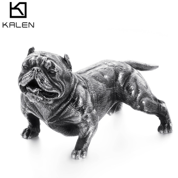 KALEN Pet Dog Bulldog Metal Home Stainless Steel Ornaments