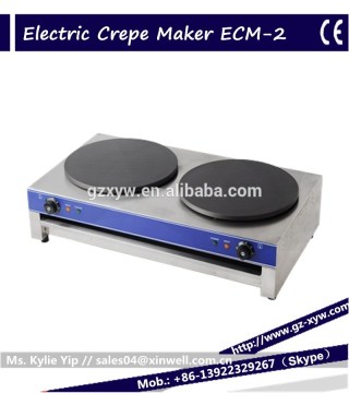 Double plate crepe maker ECM-2 pancake maker with factory price