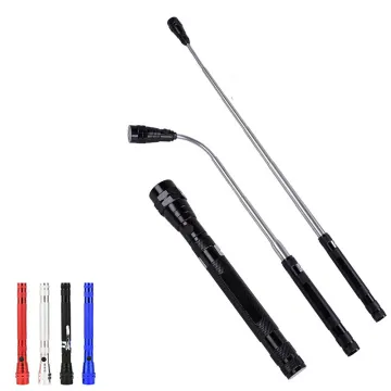 3LED Portable Magnetic Hand Torch Light: Multi-functional Flashlight with Telescopic Extension and Pickup Tool