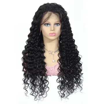 Wholesale 13X4 Deep Wave Lace Front Wig Wholesale Cheap Vietnamese Curly Human Hair Pre Plucked Transparent Lace Human Hair Wig