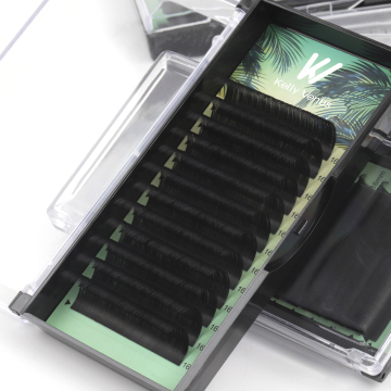 KV Custom Lash Extent Individual Matte Black Volume Lash Trays