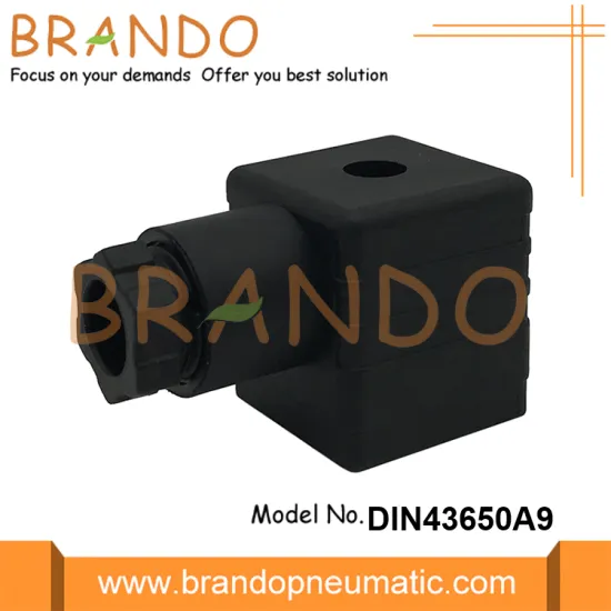 DIN43650A PG9 Solenoid Valve Coil Connector 2P+E IP65