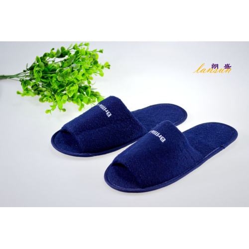 Dark Blue Terry Slipper Airline Slipper Terry Towel