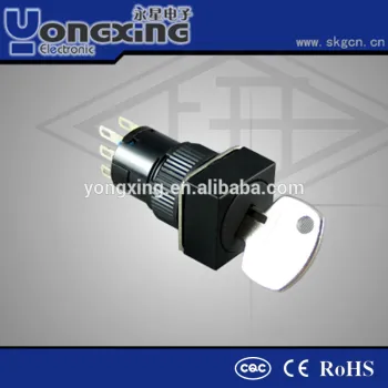 Hot sale 16mm 3A 250V AC IP40 master key door lock latch with key lock