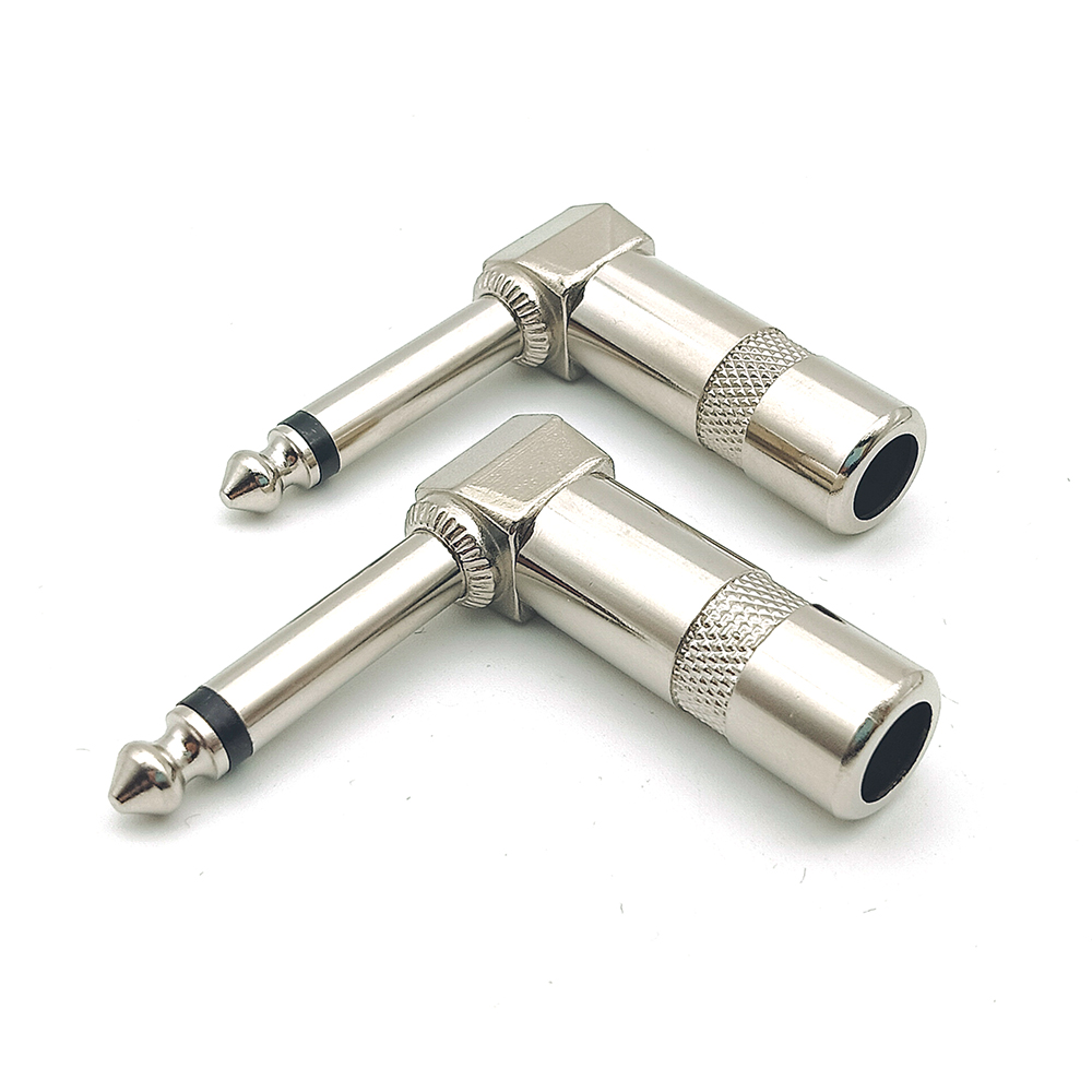 6.35mm Mono Phone Plug Guitar Audio Cable Connector