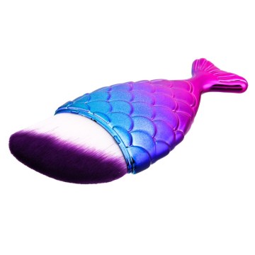 Mermaid Silicone Glitter Makeup Brush Set