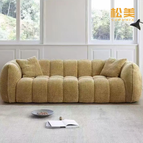 Модульный диван «Горчично-желтый пузырь»