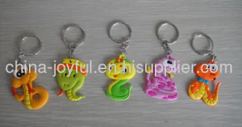 Snake Keychain Made Of Soft Pvc 
