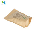 White kraft paper flexiable stand up pouches packaging