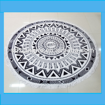 china supplier wholesale alibaba cotton terry large printed round beach towel stock lot