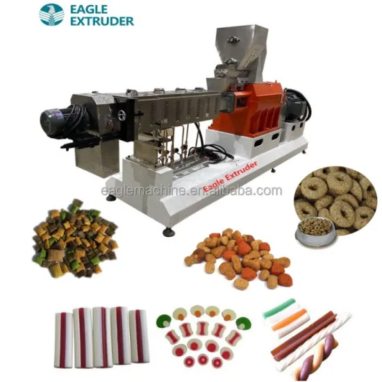 Jinan Eagle DP75 Dry Kibble Dog Food Extruder Machine - 500kg/h Capacity