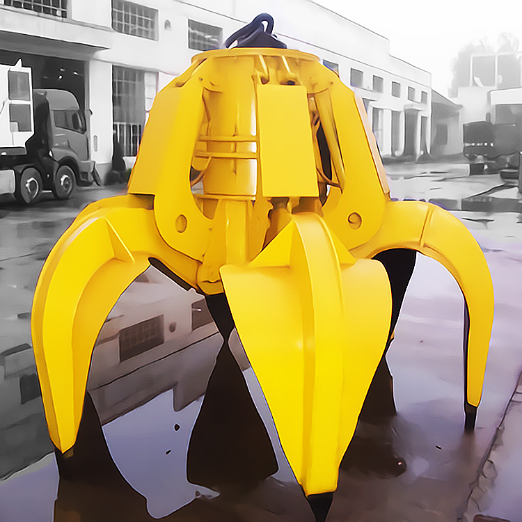 Electric Hydraulic Multivalve Grab Bucket for Scrap Steel, Iron, and Material Handling