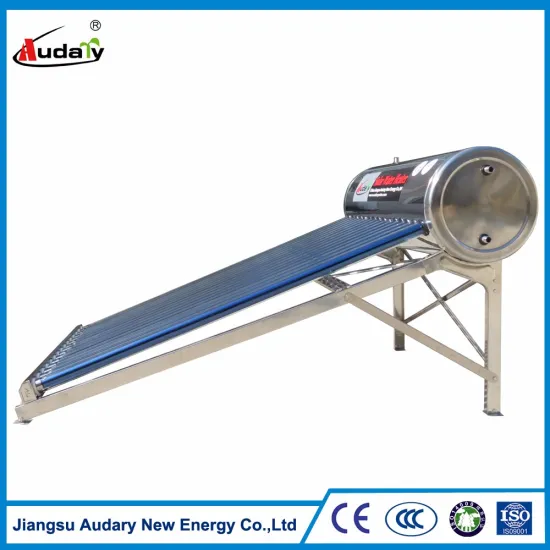 Compact Unpressurized Solar Water Heater Roof System