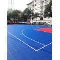 PP basketbalvloeren Outdoor Modulaire in elkaar grijpende tegels