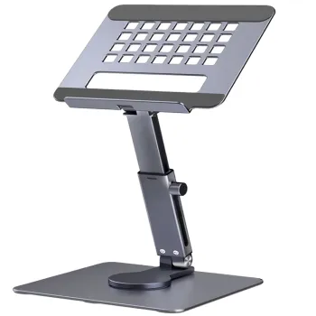Adjustable Tablet Stand Desk Riser with 360° Rotation and Multi-Angle Height Functionality for Xiaomi, iPad, Tablets, and Laptops