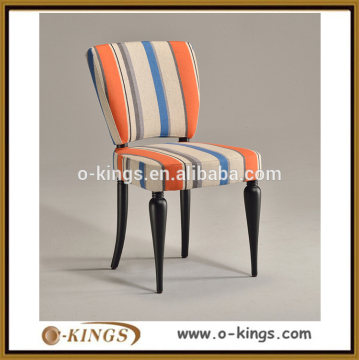 Italian furniture modern design armless fabric dining chair
