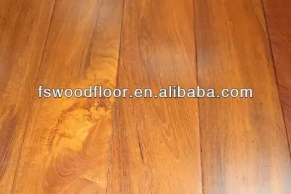 solid prefinished golden teak wood flooring