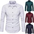 Men's Casual Polka Dot Shirt Customization